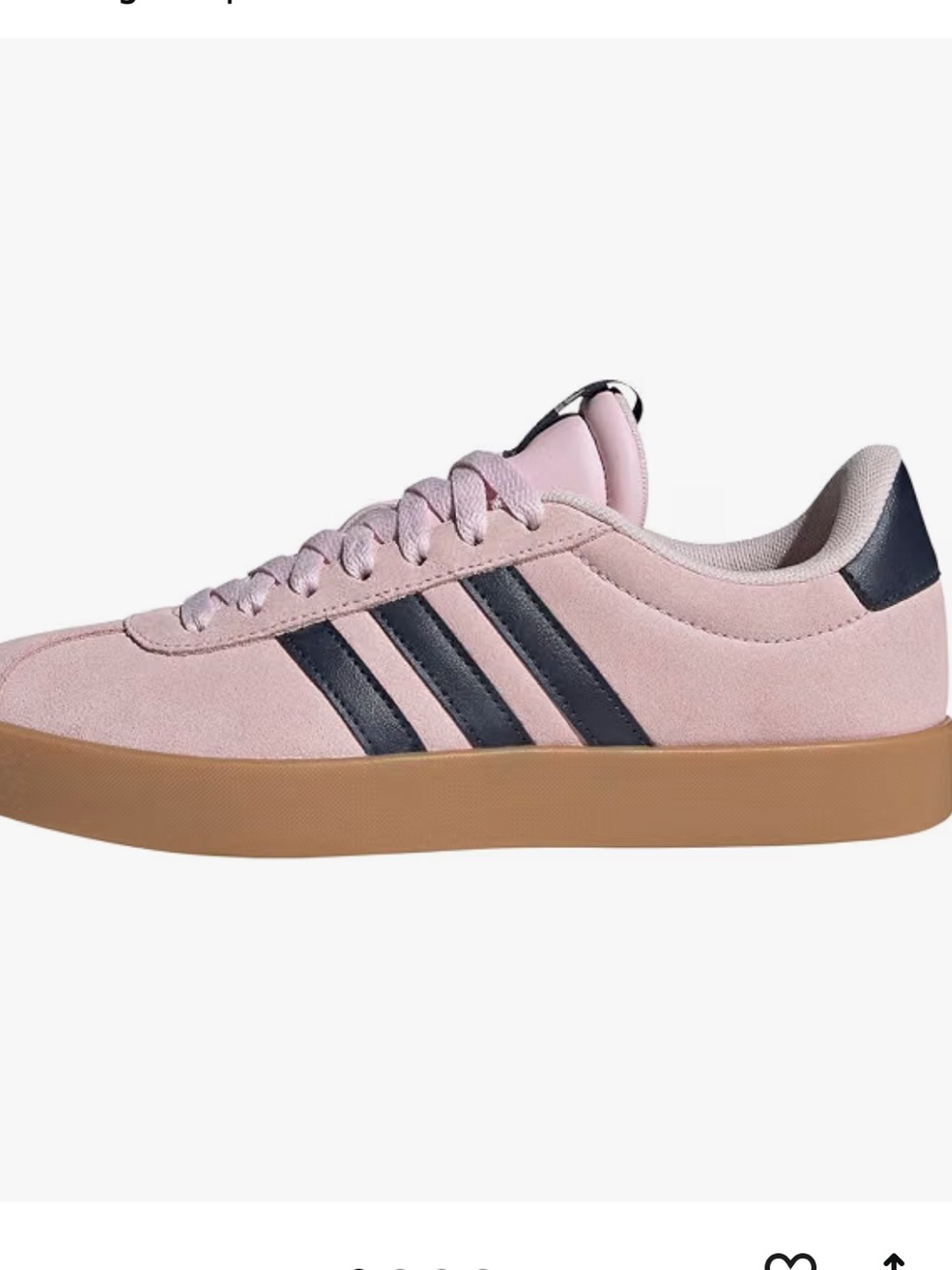 adidas Women's VL Court 3.0 Sneakers - punk Gum Sole, womens 8